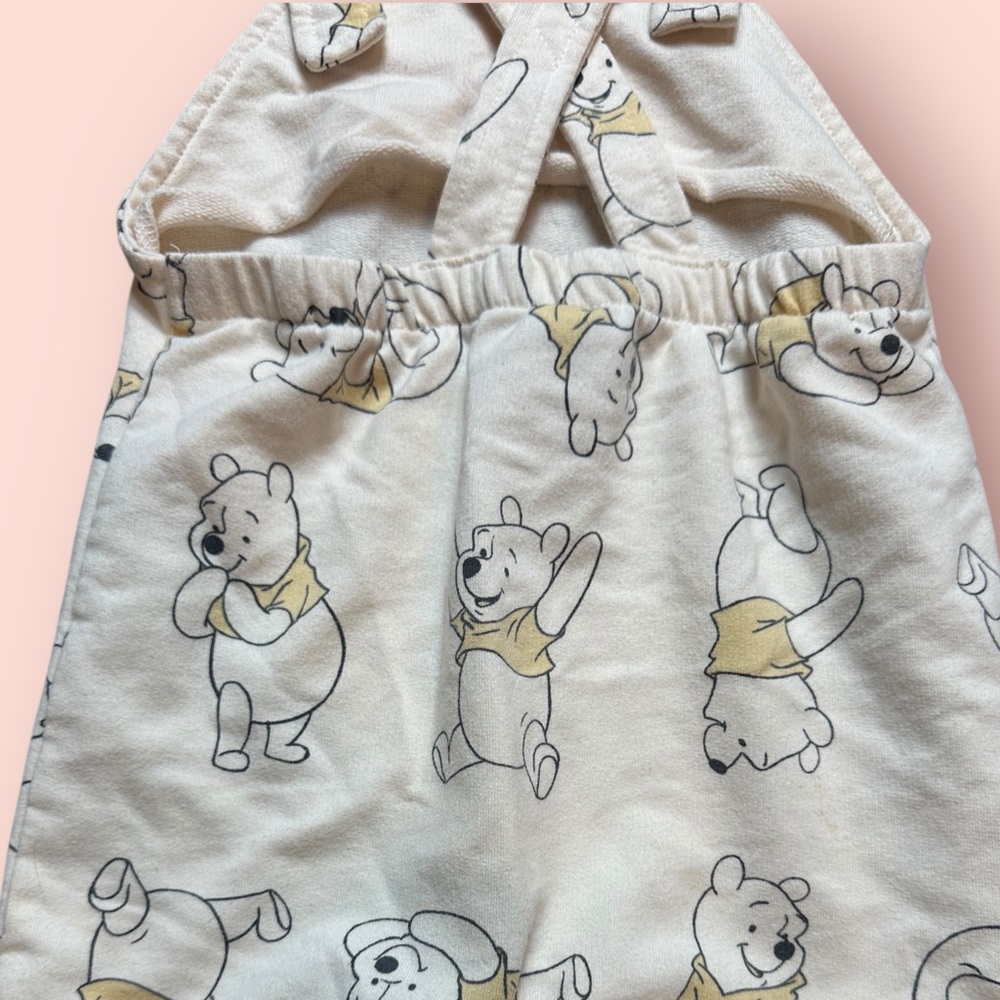 Disney Baby Cream Color Winnie The Pooh Overalls - Picture 8 of 8
